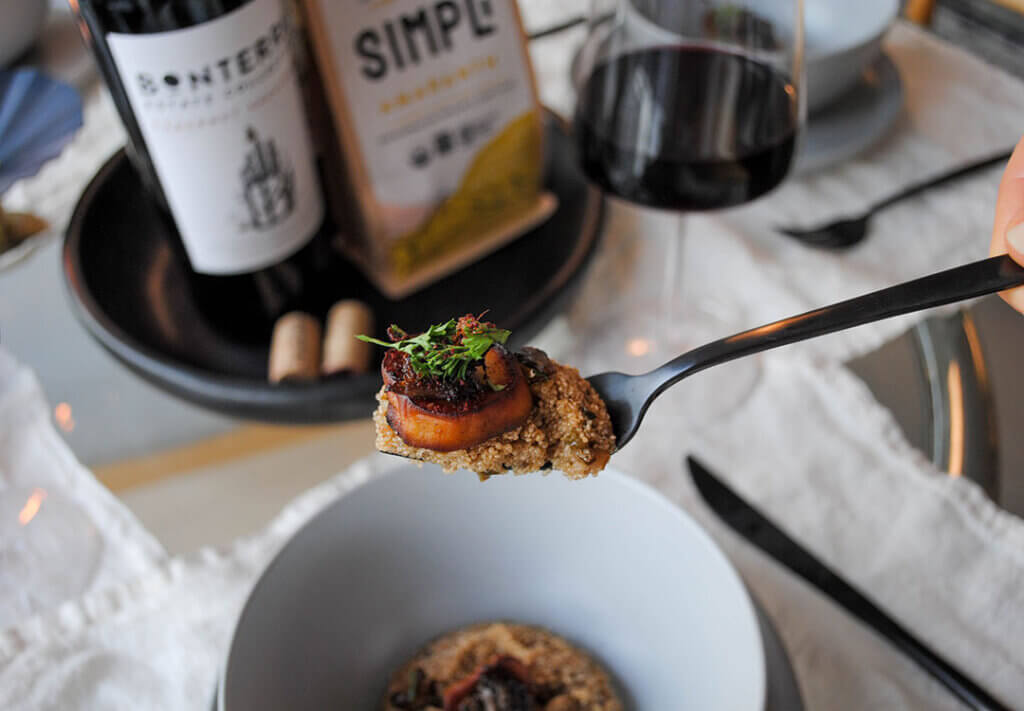 Mushroom Risotto recipe paired with Cabernet Sauvignon